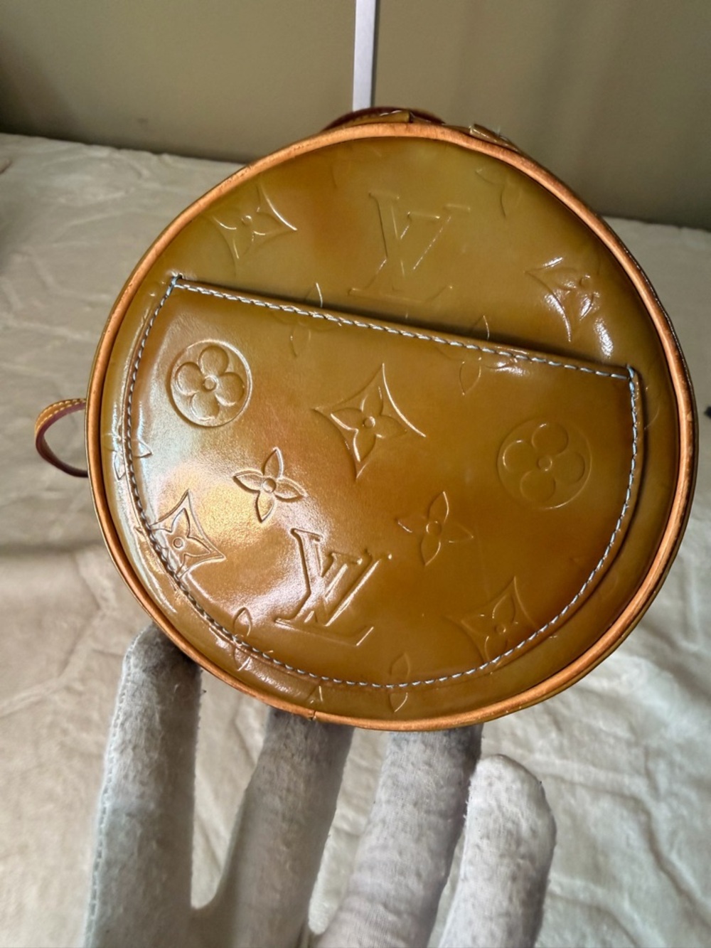 Louis Vuitton Papillon 30 Bedford Green Monogram Vernis Bag - Picture 15 of 16